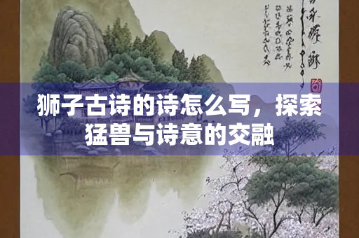 狮子古诗的诗怎么写，探索猛兽与诗意的交融