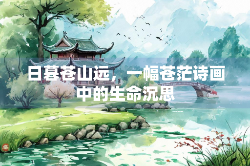 日暮苍山远，一幅苍茫诗画中的生命沉思