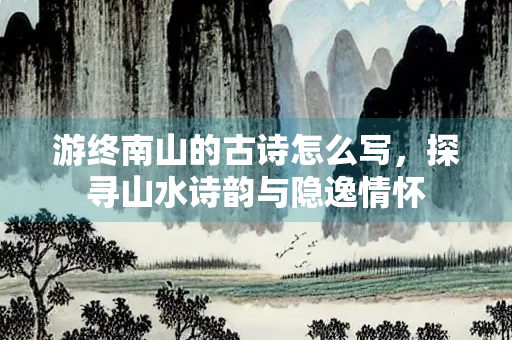 游终南山的古诗怎么写，探寻山水诗韵与隐逸情怀
