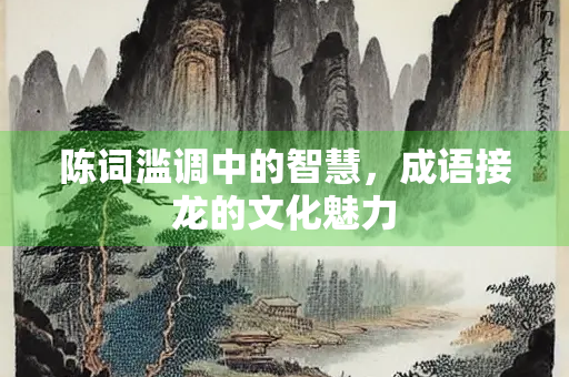 陈词滥调中的智慧，成语接龙的文化魅力
