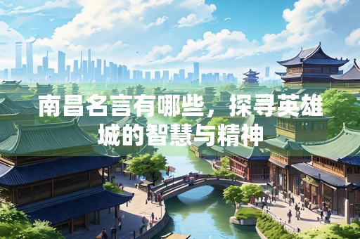 南昌名言有哪些，探寻英雄城的智慧与精神