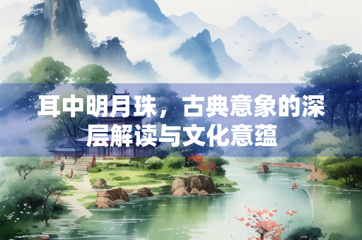 耳中明月珠，古典意象的深层解读与文化意蕴