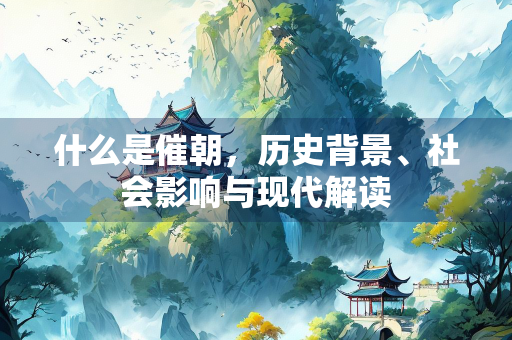 什么是催朝，历史背景、社会影响与现代解读