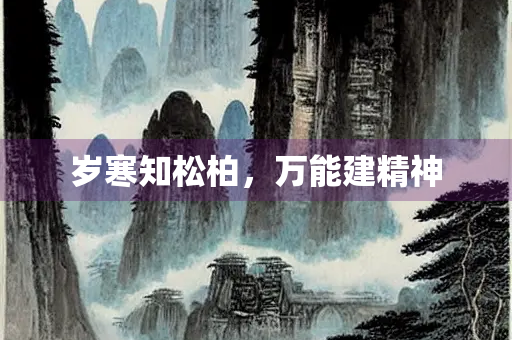 岁寒知松柏，万能建精神
