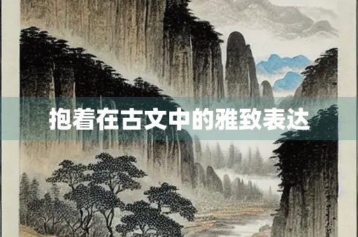 抱着在古文中的雅致表达 抱着在古文中的雅致表达