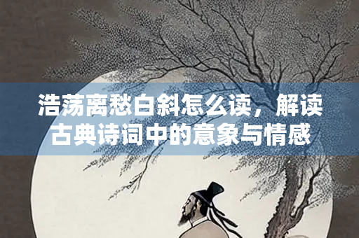 浩荡离愁白斜怎么读，解读古典诗词中的意象与情感