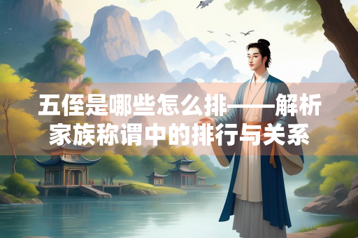 五侄是哪些怎么排——解析家族称谓中的排行与关系