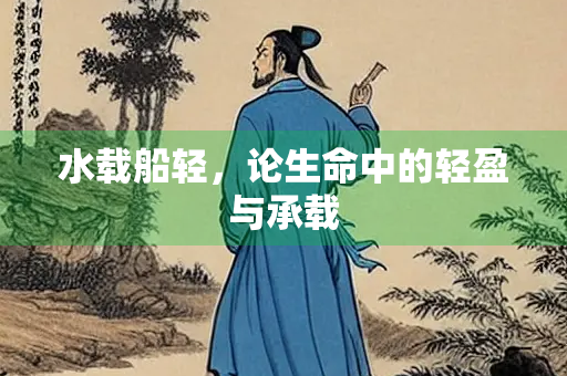 水载船轻，论生命中的轻盈与承载