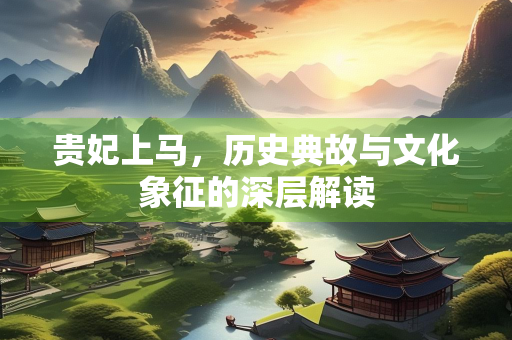 贵妃上马，历史典故与文化象征的深层解读