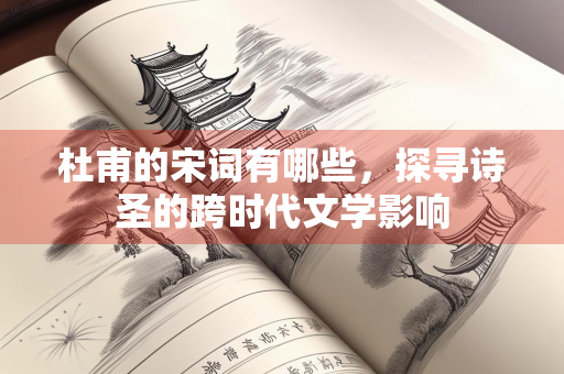 杜甫的宋词有哪些，探寻诗圣的跨时代文学影响