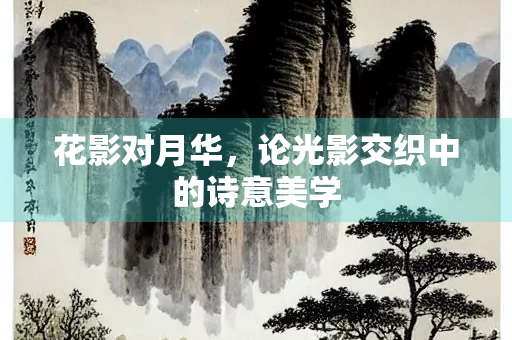 花影对月华，论光影交织中的诗意美学