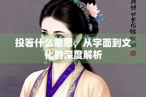 投箸什么意思，从字面到文化的深度解析