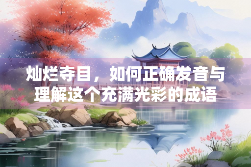 灿烂夺目，如何正确发音与理解这个充满光彩的成语