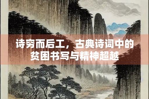 诗穷而后工，古典诗词中的贫困书写与精神超越