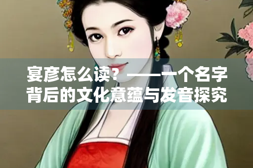 宴彦怎么读?——一个名字背后的文化意蕴与发音探究 宴彦怎么读?——一个名字背后的文化意蕴与发音探究