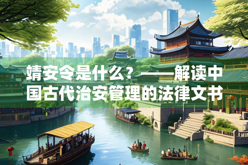 靖安令是什么？——解读中国古代治安管理的法律文书