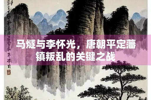 马燧与李怀光，唐朝平定藩镇叛乱的关键之战
