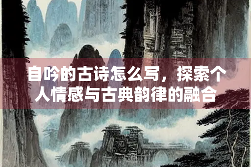 自吟的古诗怎么写，探索个人情感与古典韵律的融合