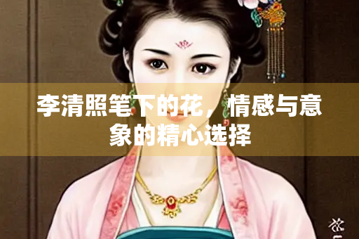 李清照笔下的花，情感与意象的精心选择