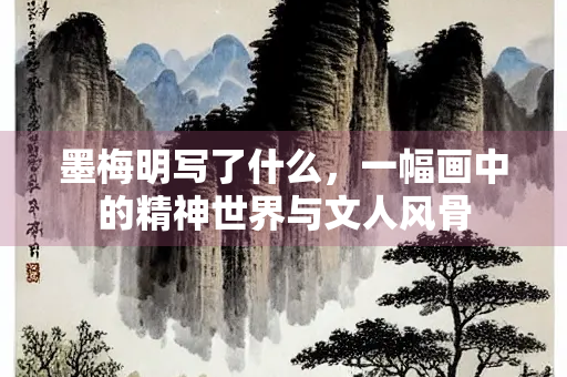 墨梅明写了什么,一幅画中的精神世界与文人风骨 墨梅明写了什么,一幅画中的精神世界与文人风骨