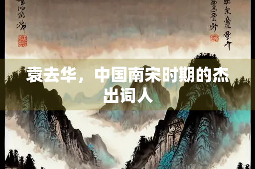袁去华，中国南宋时期的杰出词人