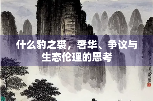 什么豹之裘，奢华、争议与生态伦理的思考