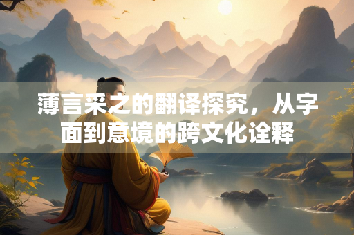 薄言采之的翻译探究，从字面到意境的跨文化诠释