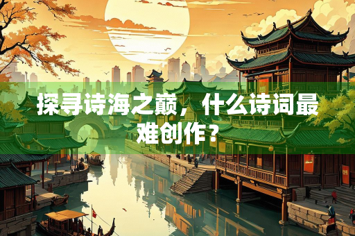 探寻诗海之巅，什么诗词最难创作？