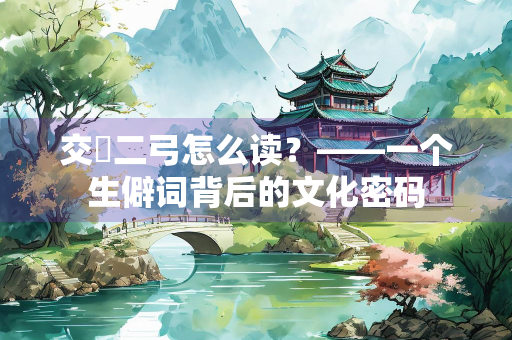 交韔二弓怎么读?——一个生僻词背后的文化密码 交韔二弓怎么读?——一个生僻词背后的文化密码