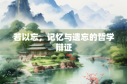 若以忘,记忆与遗忘的哲学辩证 若以忘,记忆与遗忘的哲学辩证