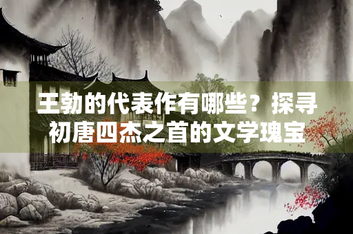 王勃的代表作有哪些？探寻初唐四杰之首的文学瑰宝