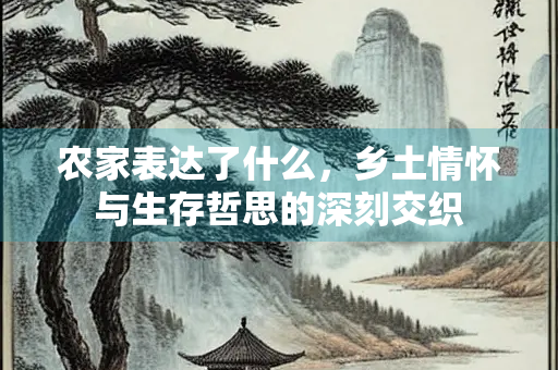 农家表达了什么，乡土情怀与生存哲思的深刻交织