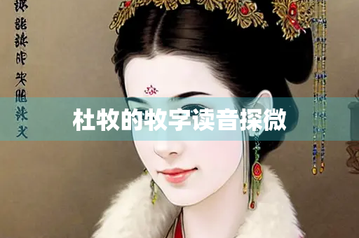 杜牧的牧字读音探微