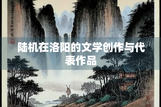 陆机在洛阳的文学创作与代表作品