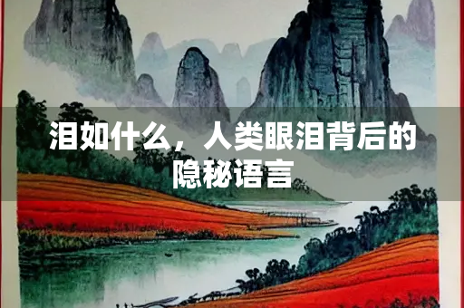 泪如什么，人类眼泪背后的隐秘语言