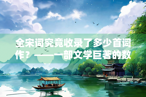全宋词究竟收录了多少首词作？——一部文学巨著的数字探秘
