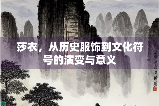 莎衣，从历史服饰到文化符号的演变与意义