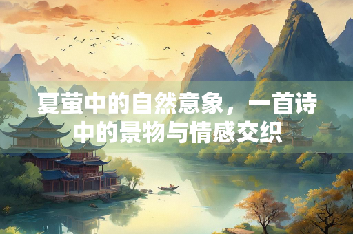 夏萤中的自然意象，一首诗中的景物与情感交织