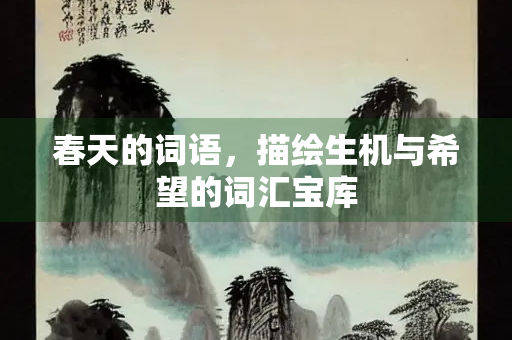 春天的词语，描绘生机与希望的词汇宝库