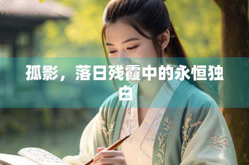 孤影，落日残霞中的永恒独白