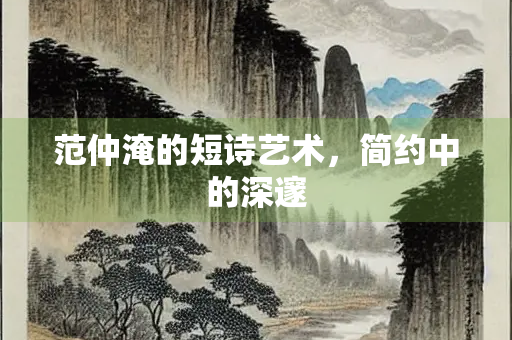 范仲淹的短诗艺术，简约中的深邃