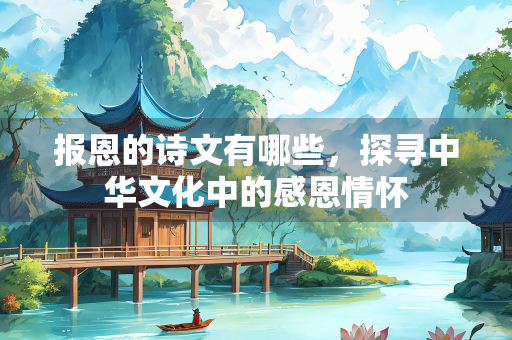 报恩的诗文有哪些，探寻中华文化中的感恩情怀