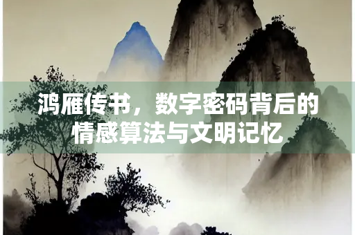鸿雁传书，数字密码背后的情感算法与文明记忆