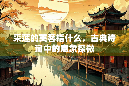 采莲的芙蓉指什么，古典诗词中的意象探微