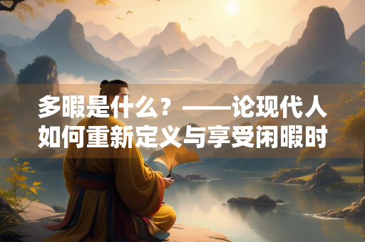 多暇是什么？——论现代人如何重新定义与享受闲暇时光