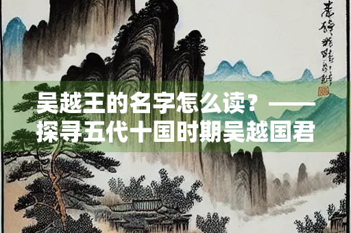 吴越王的名字怎么读？——探寻五代十国时期吴越国君的正确读音