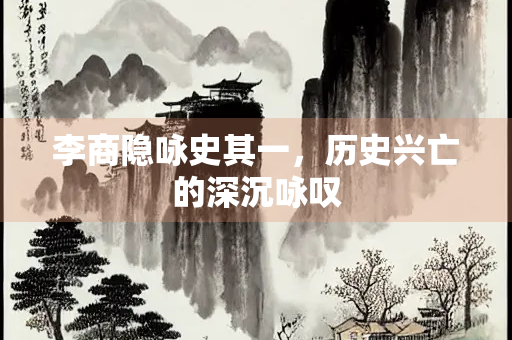 李商隐咏史其一，历史兴亡的深沉咏叹