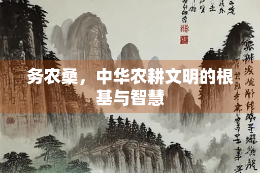 务农桑，中华农耕文明的根基与智慧