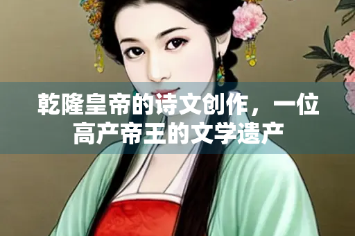 乾隆皇帝的诗文创作，一位高产帝王的文学遗产