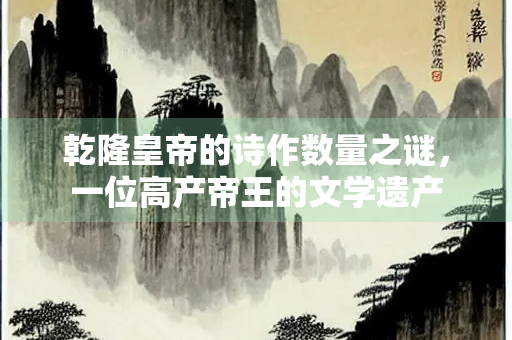 乾隆皇帝的诗作数量之谜，一位高产帝王的文学遗产